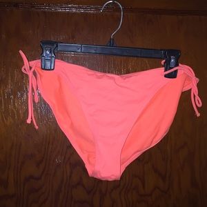 Orange string bikini bottom